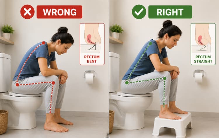 Poop Stuck Halfway Out