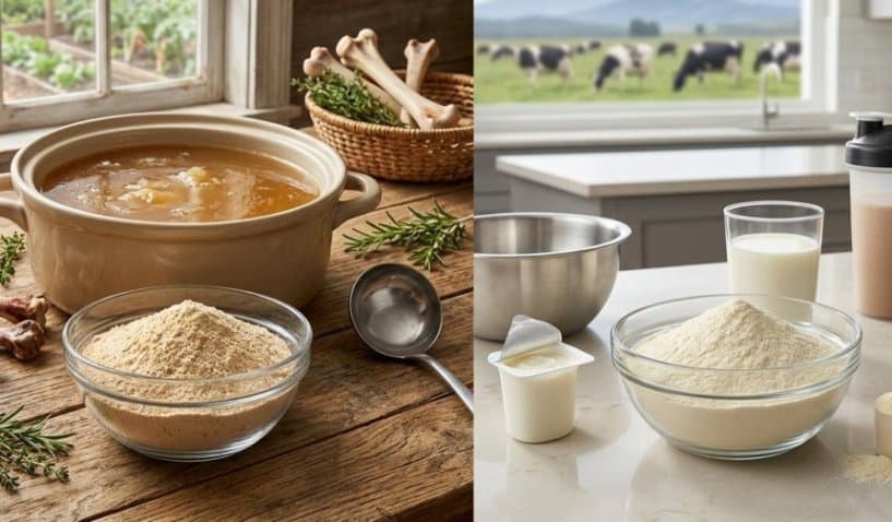 Bone Broth Protein Powder vs Whey Protein Powder