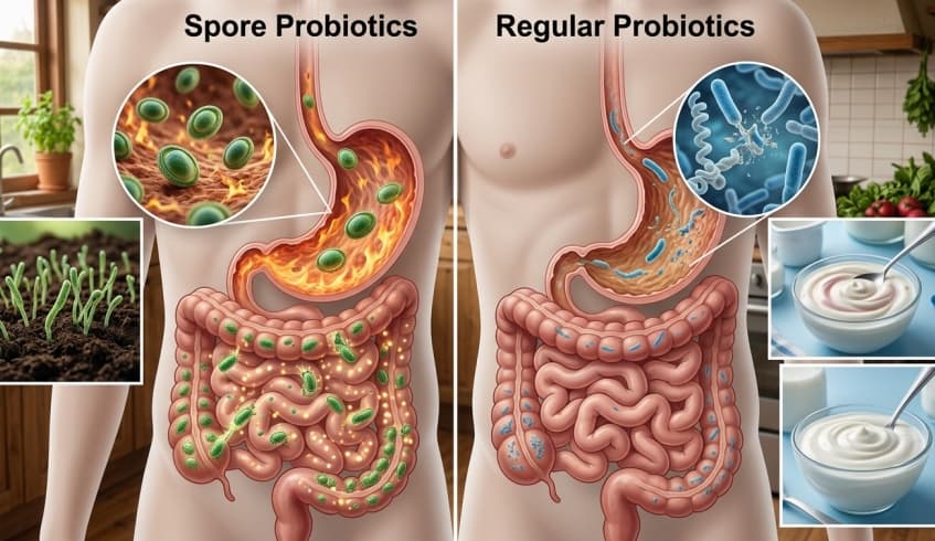 Spore Probiotics Vs Regular Probiotics